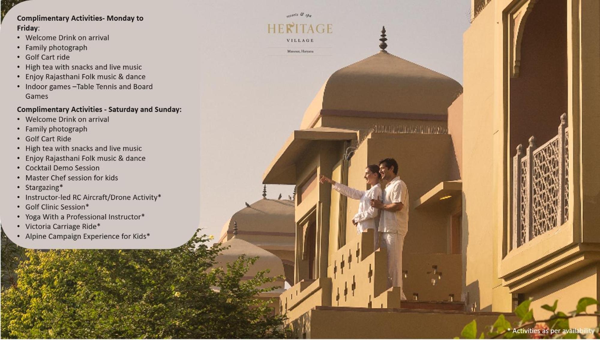 Heritage Village Resort & Spa Manesar-Gurgaon Exterior foto